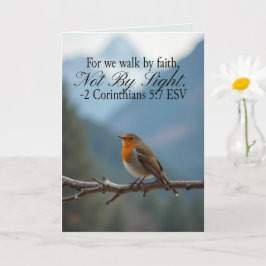Tarjeta Andar por fe y no por vista 2 Corintios 5:7