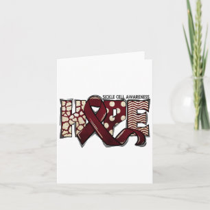 Tarjeta Anemia anemia anemia drepanocítica mes Cinta Esper
