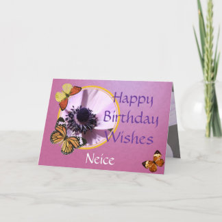 Tarjeta Anémona de la lila