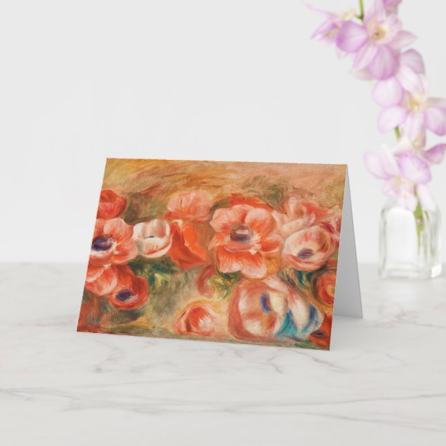 Tarjeta Anemones (2) de Auguste Renoir (Orquídea)