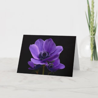 Tarjeta Anemones morados