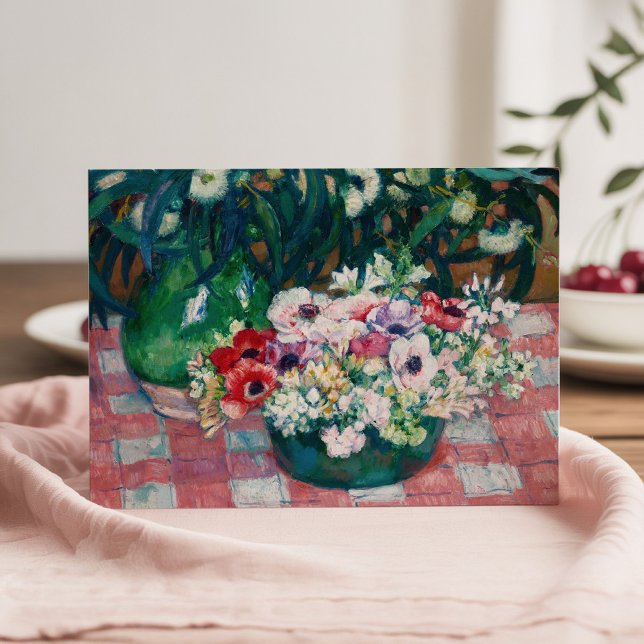 Tarjeta Anémones | Theo van Rysselberghe (Subido por el creador)