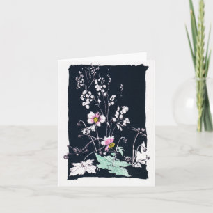 Tarjeta Anemones y la planta de dinero