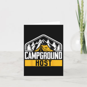 Tarjeta Anfitrión de campamento de carpas al aire libre