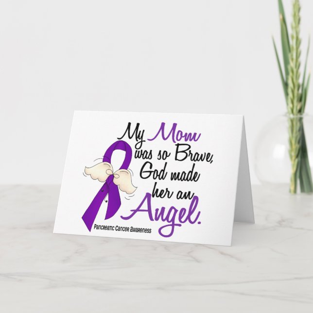 Tarjeta Ángel 2 Cáncer de Páncreas Mamá (Anverso)