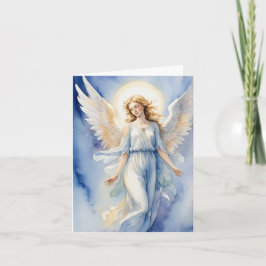 Tarjeta Ángel acuarela