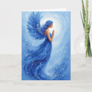 Tarjeta Ángel Azul Volador