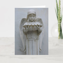 Tarjeta Angel bautismal (vista frontal)