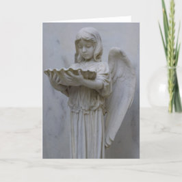 Tarjeta Angel bautismal (vista lateral)