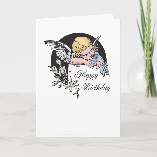 Tarjeta Angel Birthday (Anverso)