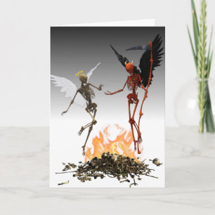 Tarjeta Ángel Caído Demonio Diablo Halloween