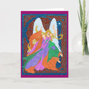 Tarjeta Ángel Celta Nouveau