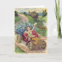 Tarjeta Angel Cherub Forget-Me-Not Car