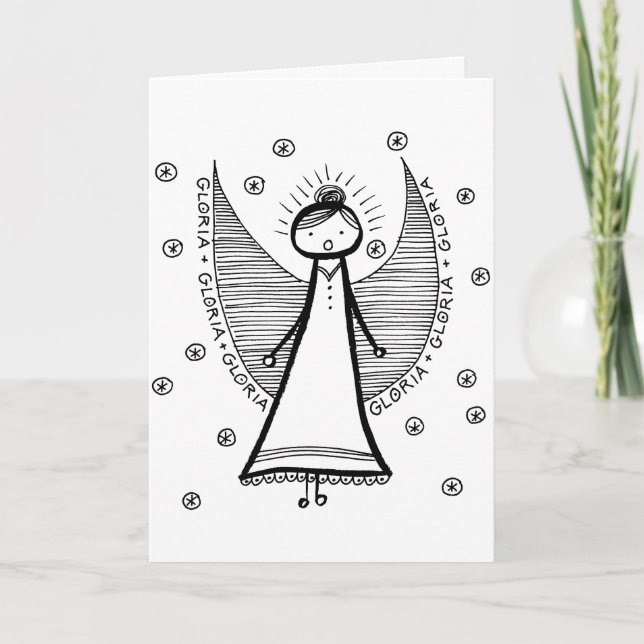 Tarjeta Angel Christmas Card (Anverso)