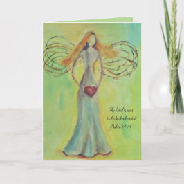 Tarjeta Ángel con corazón
