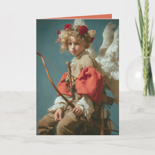 Tarjeta Ángel Cupido Vintage 