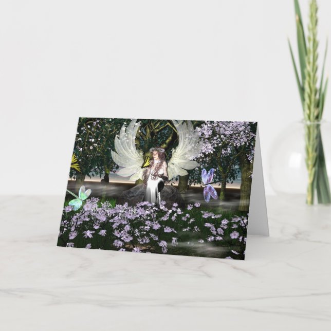 Tarjeta Ángel de agradecimiento (Anverso)