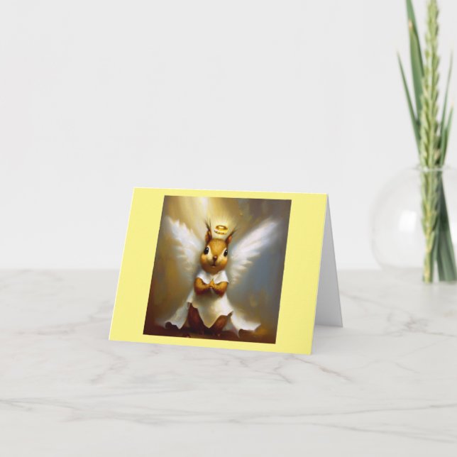 Tarjeta Ángel de ardilla (Anverso)
