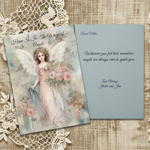 Tarjeta Ángel de cualquier ocasión de estilo vintage