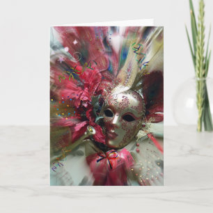 Tarjeta Ángel de fantasía rojo