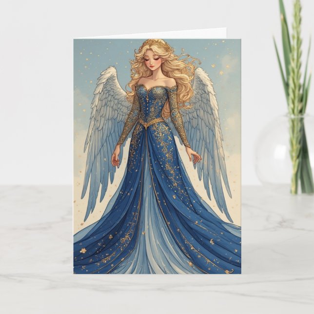 Tarjeta Ángel de Fiesta (Anverso)