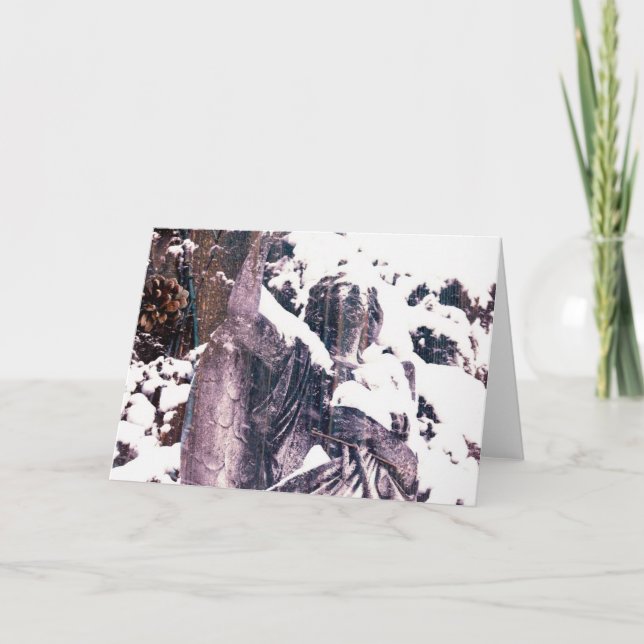 Tarjeta Ángel de invierno (Anverso)