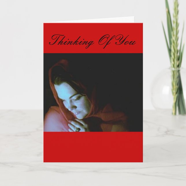 Tarjeta Ángel de la caridad, pensando en ti (Anverso)