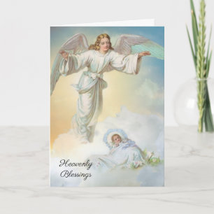 Tarjeta Ángel de la Escritura Religiosa del Niño V