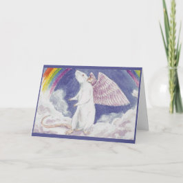 Tarjeta Ángel de la rata blanca