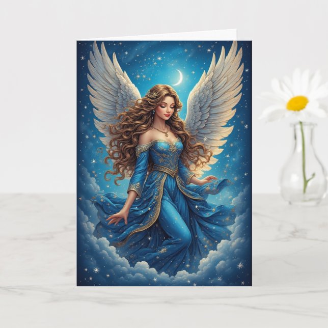 Tarjeta Ángel de Navidad  (Planta pequeña)