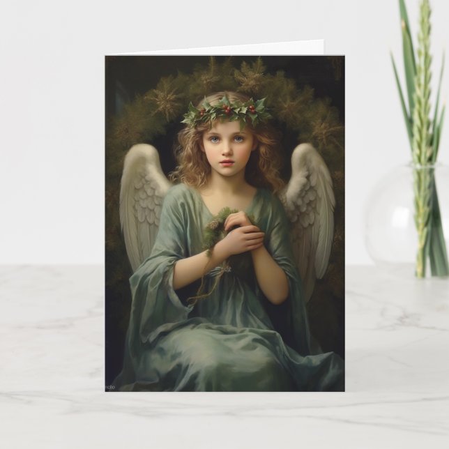 Tarjeta Ángel de Navidad (Anverso)