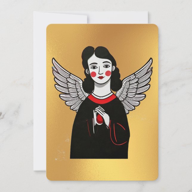 Tarjeta Angel de navidades (Anverso)