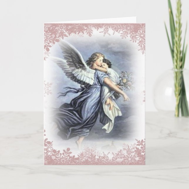 tarjeta Angel de navidades (Anverso)