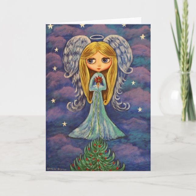 Tarjeta Angel de navidades (Anverso)
