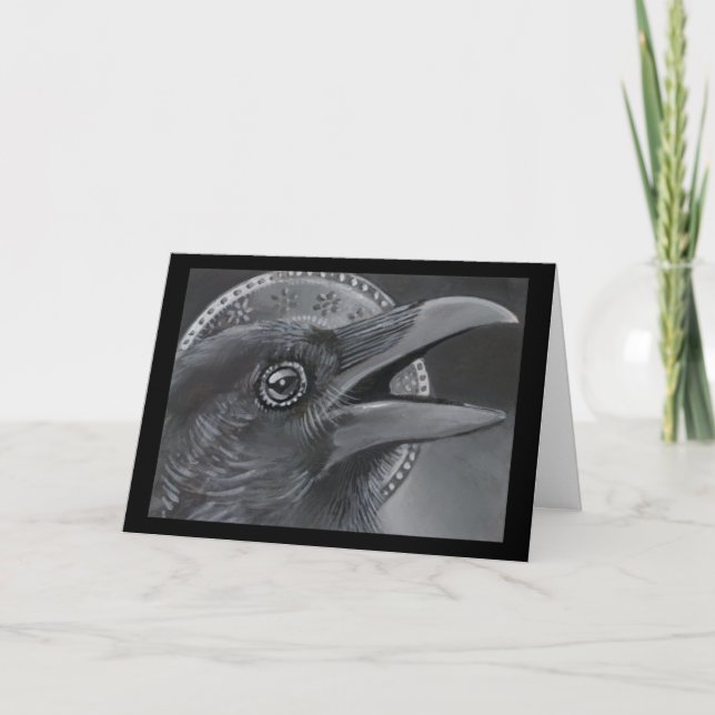 Tarjeta Angel de Navidades Crow (Anverso)