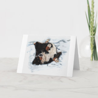 Tarjeta Ángel de nieve