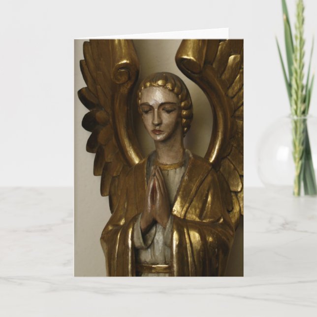 Tarjeta Ángel de rogación - color (Anverso)