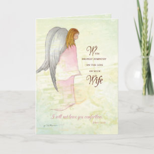 Tarjeta Ángel de simpatía de la esposa