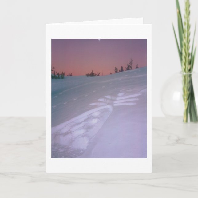 Tarjeta Ángel debajo de la luna (Anverso)