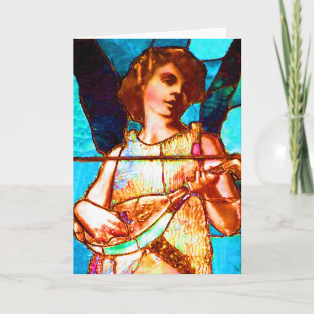 Tarjeta Ángel del Musical del vitral de Tiffany (Anverso)