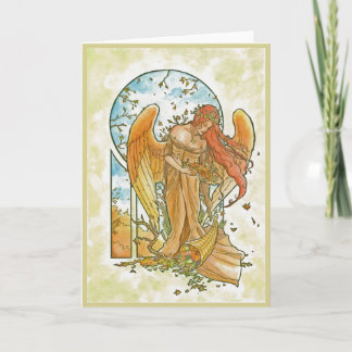Tarjeta Ángel del otoño