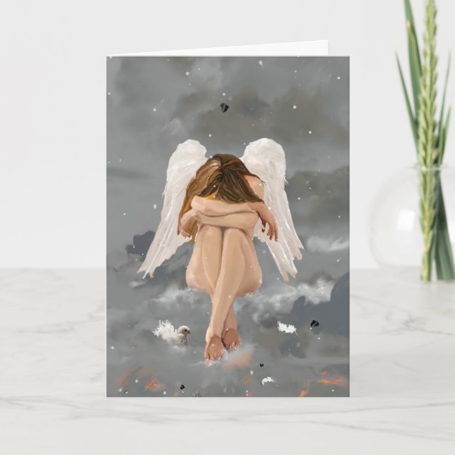 Tarjeta ¡Ángel! Descanso (Anverso)