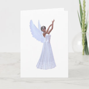 Tarjeta Ángel en azul