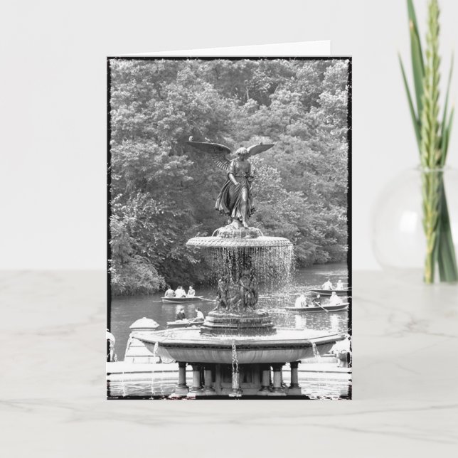 Tarjeta Ángel en Central Park (Anverso)