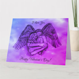 Tarjeta Angel Eros Enamorado , Te Amo , Día de San Valentí