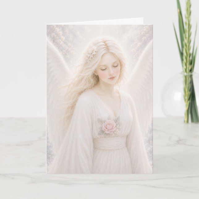 Tarjeta Ángel Etéreo de Luz (Anverso)