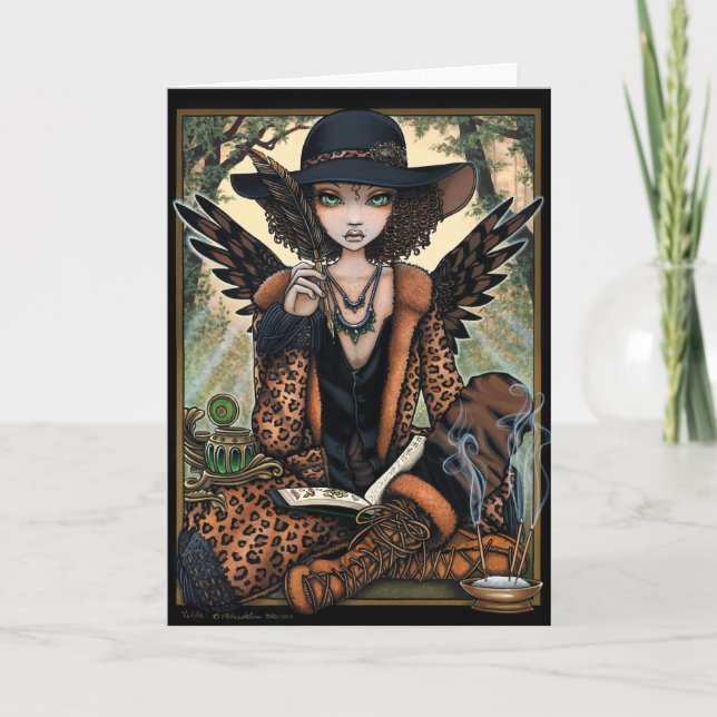Tarjeta Ángel étnico Willa del Shaman criollo bohemio de (Anverso)