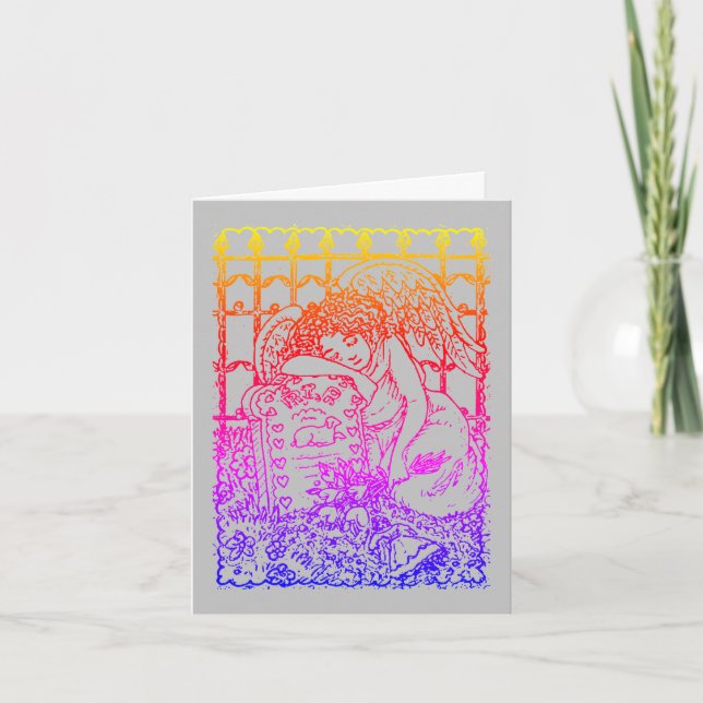 TARJETA ÁNGEL GUARDIANO LLOVIENTE, SÍNTESIS DE DURACIÓN DE (Anverso)