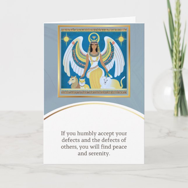 Tarjeta angel message egypt  happy birthday (Anverso)