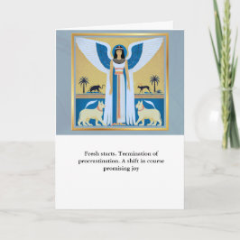 Tarjeta angel message egypt  happy birthday